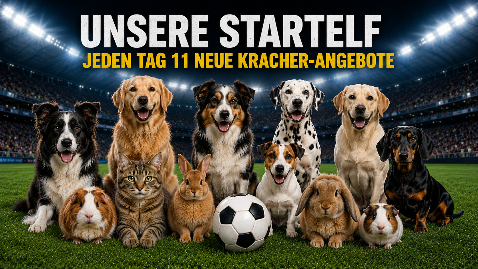 Unsere Startelf - täglich 11 neue Kracher!