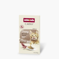animonda Carny Adult Creme Ente+Taurin 6x16g Katzensnack