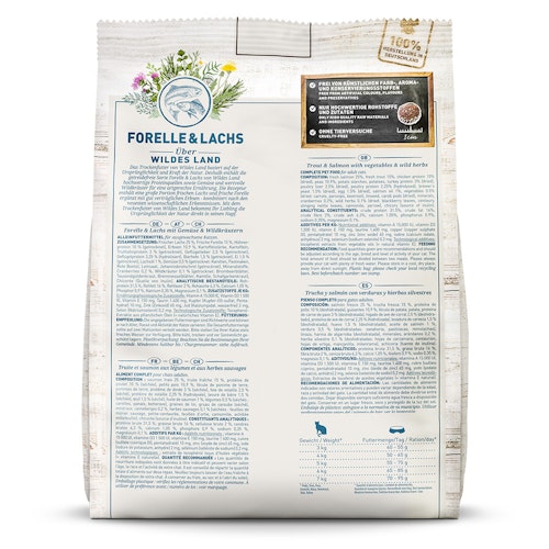 WILDES LAND Katze Forelle und Lachs