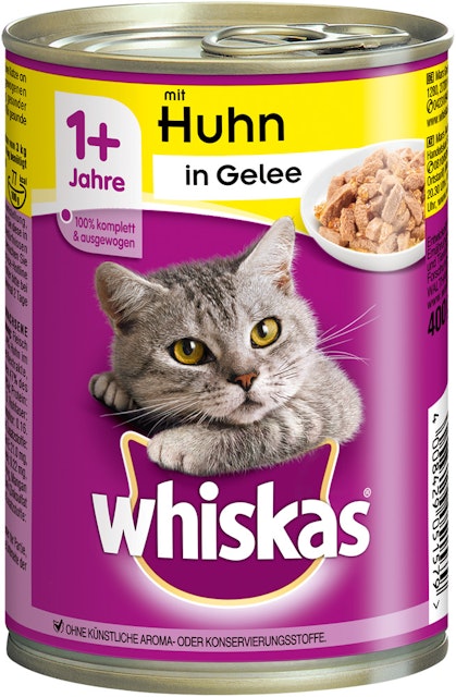 Whiskas 1+ in Gelee 400 Gramm KatzennassfutterVorschaubild