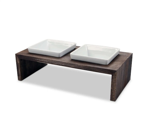 WOLTERS Meshidai True Doppelnapf - Walnuss