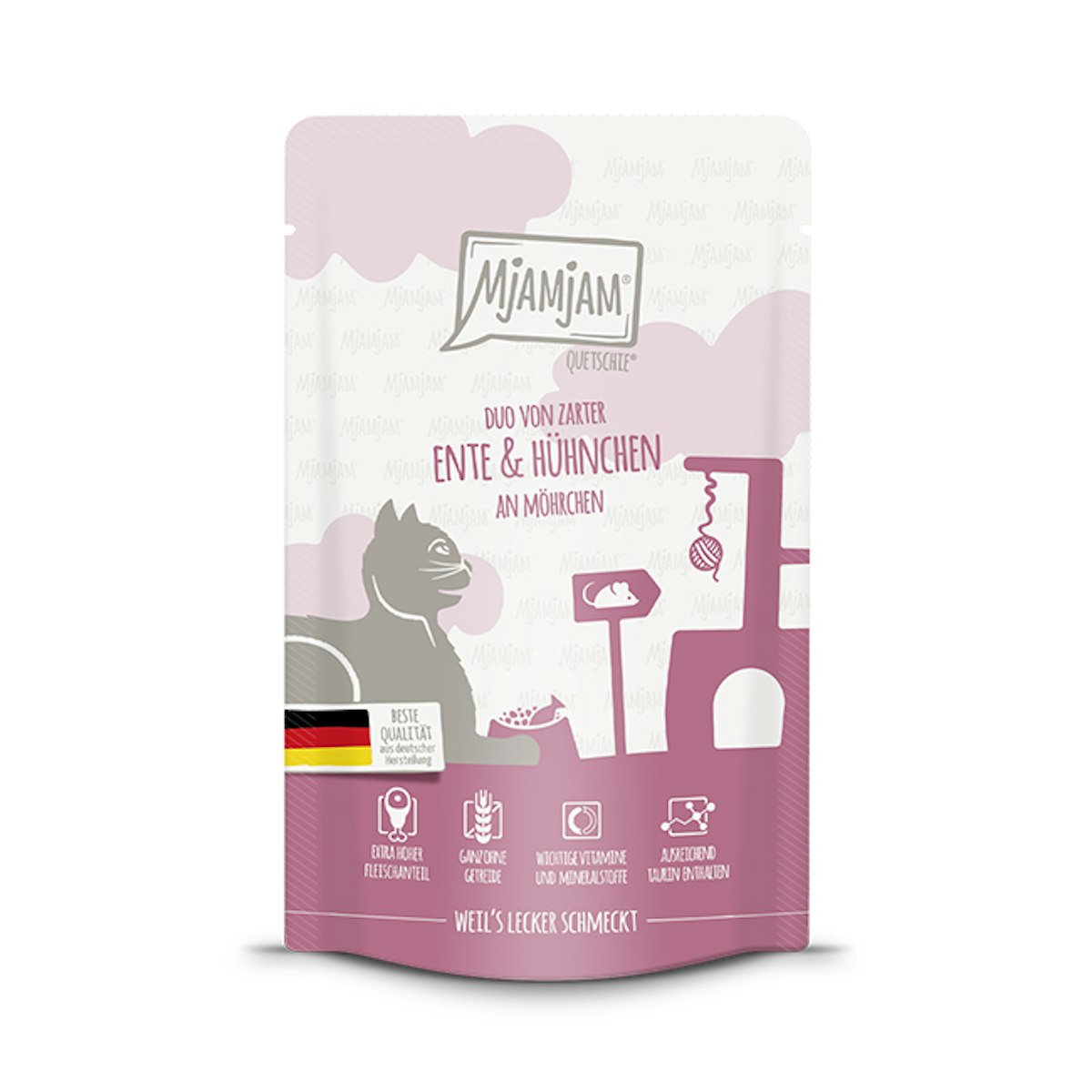 MjAMjAM – DUO 125g MjAMjAM Katze 12x125g DUO Ente und Hühn