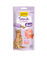 GimCat SnackCream Duo Lachs & Tomate 6x15g Katzensnack