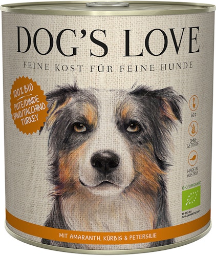 Dog's Love Bio 800g Dose Hundenassfutter