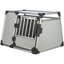 Vorschaubild TRIXIE Transportbox Aluminium silber/hellgrau Transportbox