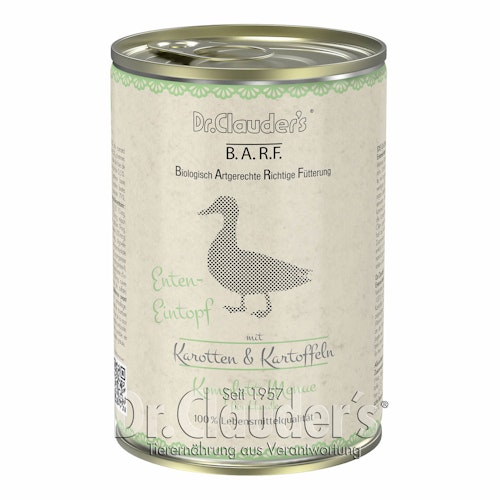 Dr.Clauder´s B.A.R.F. Komplett Menue 400 Gramm Hundenassfutter