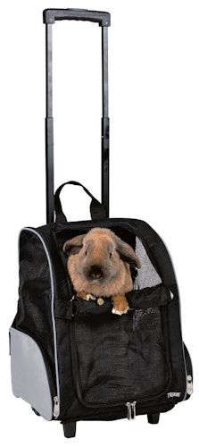 TRIXIE Trolley 36 x 27 x 50 cm schwarz/grau für Hunde und Katzen