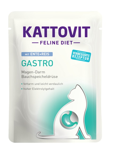 KATTOVIT Feline Diet Gastro 85g Beutel Katzennassfutter DiätnahrungVorschaubild