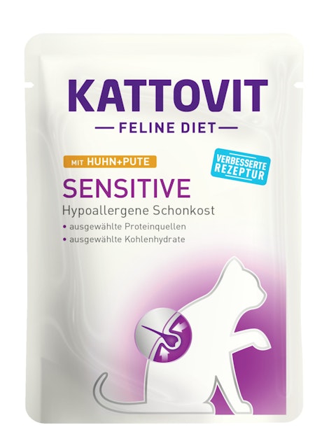 KATTOVIT Feline Diet Sensitive 85g Beutel Katzennassfutter DiätnahrungVorschaubild