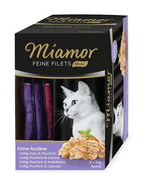 Miamor Feine Filets Mini Multibox 8 x 50g KatzennassfutterVorschaubild