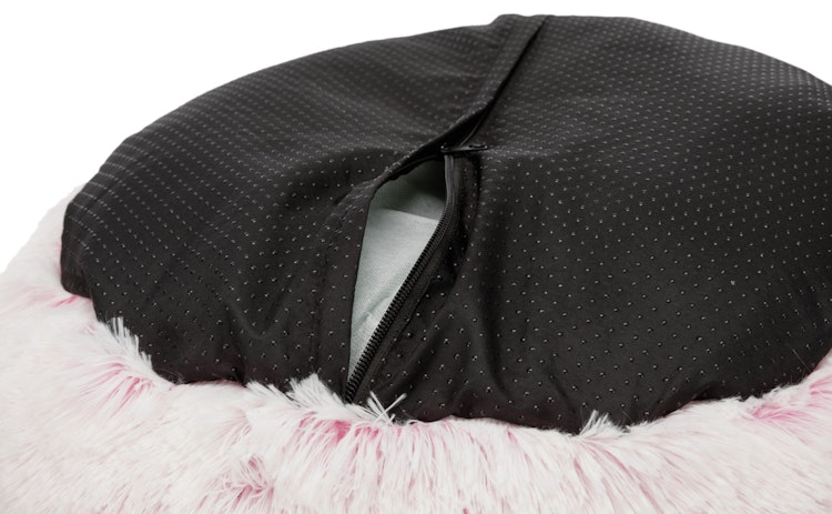 TRIXIE Bett Harvey Ø 50 Centimeter weiß/pink Hunde- und Katzenliegeplatz