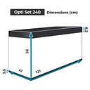 Vorschaubild Aquael Aquarium OPTISET 240 weiß 2.0