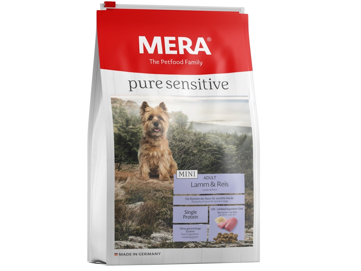 mera pure sensitive MINI Lamm/Reis Hundetrockenfutter 2 x 4 Kilogramm