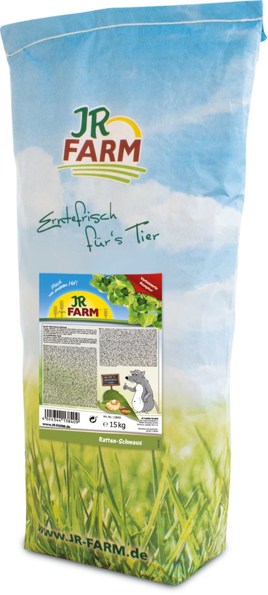 JR FARM Ratten-Schmaus Kleintierfutter 15 Kilogramm JR FARM Ratten-Schmaus Kleintierfutter 15 Kilogramm