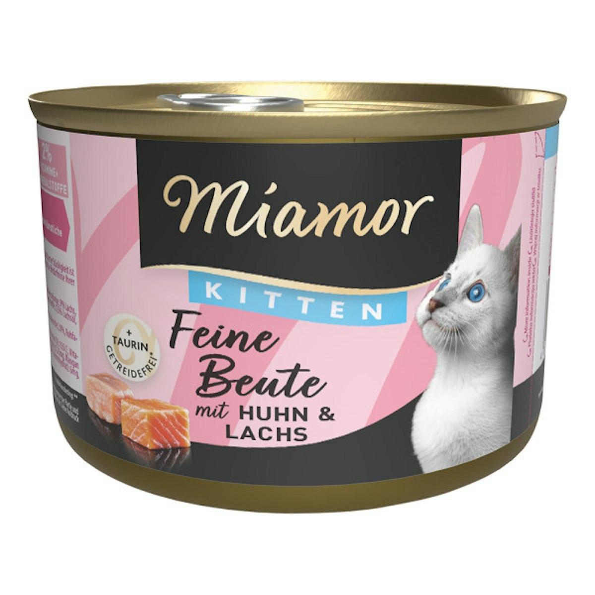 Miamor Feine Beute Kitten Dose 185g Katzennassfutter 24 x 185 Gramm Huhn & Lachs