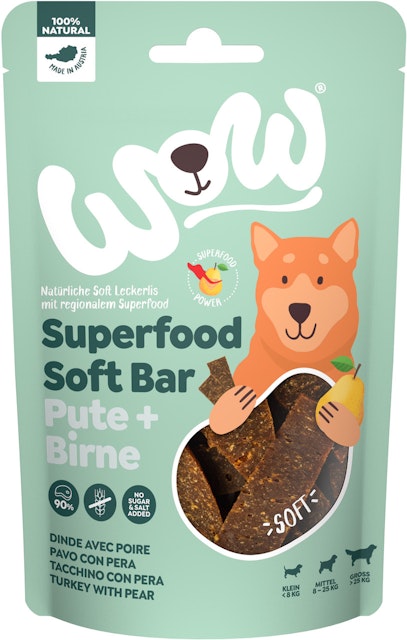 WOW Superfood Soft Bar 150 Gramm HundesnackVorschaubild