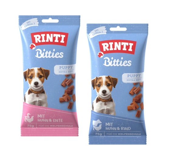 RINTI Snack-Mix Bitties Puppy 2x75g Hundesnack