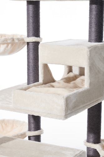 NOBBY Kratzbaum  "CORLU" cream; 60 x 60 x 171 cm