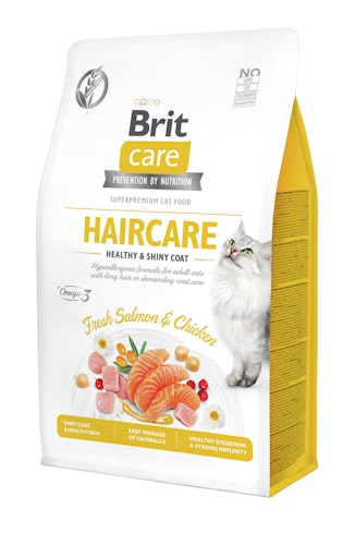 Brit Care Fresh Salmon&Chicken getreidefrei Hair Care Katzentrockenfutter
