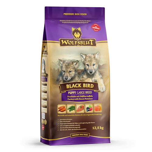 WOLFSBLUT Black Bird Puppy Large Breed 12,5 Kiloramm