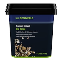 DENNERLE Natural Gravel Rio Xingu 2-22 Millimeter  2,5 Kilogramm Aquarieneinrichtung