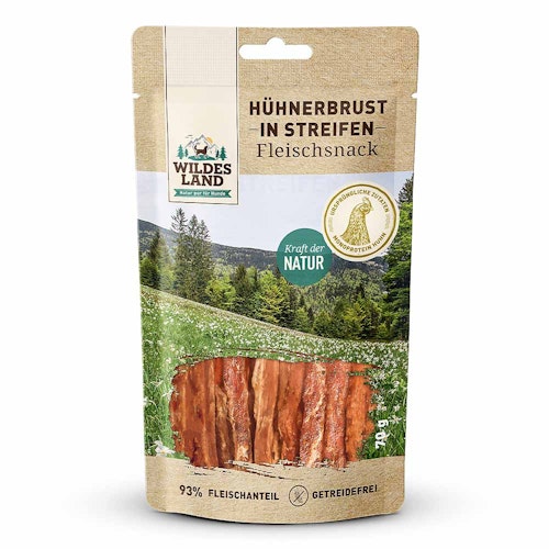 Wildes Land Hühnerbrust Hunde Snack