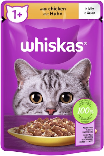 Whiskas 1+ Huhn in Gelee Katzennassfutter