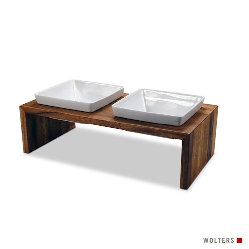 Wolters Meshidai True Doppelnapf - Teak