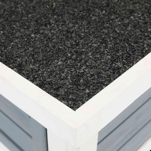 TRIXIE natura Kleintierhaus mit 2 Eingängen 70x45x43cm grau/weiß