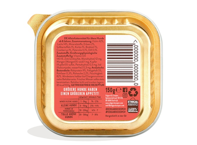 Edgard&Cooper Adult 150 Gramm Hundenassfutter