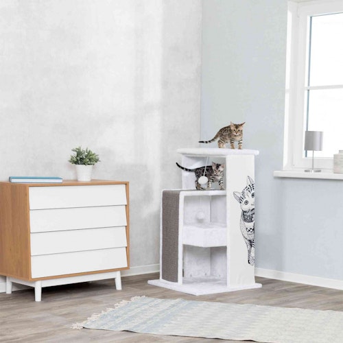 TRIXIE Kratzbaum Maria 101cm weiß/grau