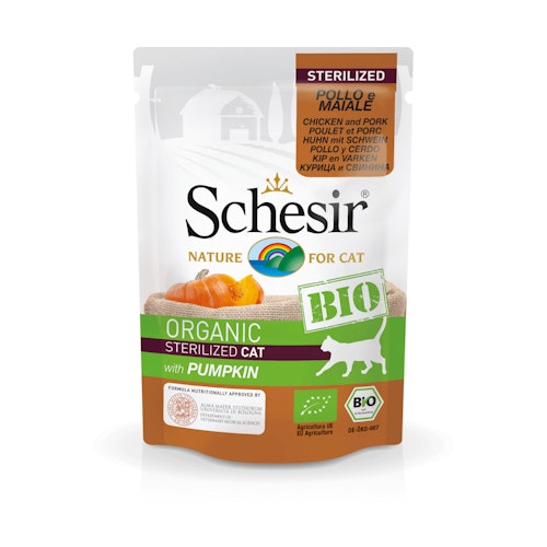 Schesir BIO 85 Gramm Katzennassfutter