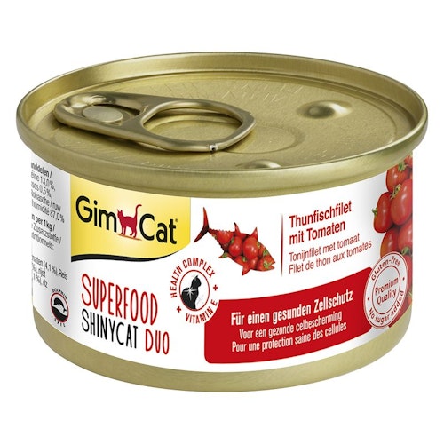GimCat Superfood ShinyCat Duo 70 Gramm Katzennassfutter