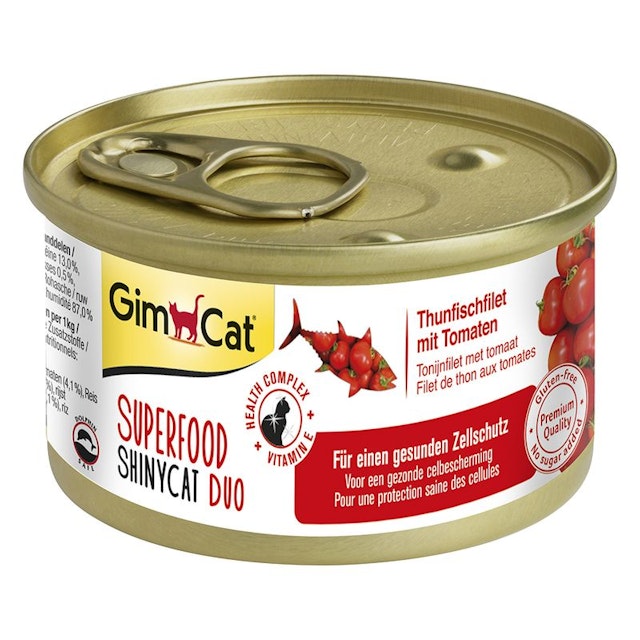 GimCat Superfood ShinyCat Duo 70 Gramm KatzennassfutterVorschaubild