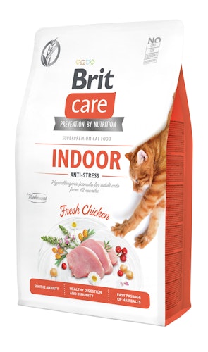 Brit Care Fresh Chicken Indoor getreidefrei Anti-stress Katzentrockenfutter