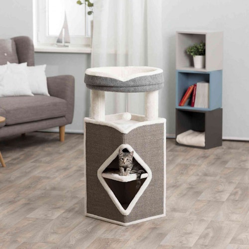 TRIXIE Kratzbaum Cat Tower Arma 54x54x98cm grau/blau/grau