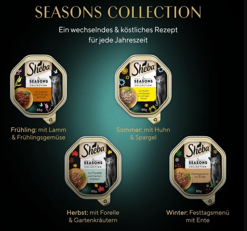 Sheba Seasons Collection wechselnde Sorten 22x85 g