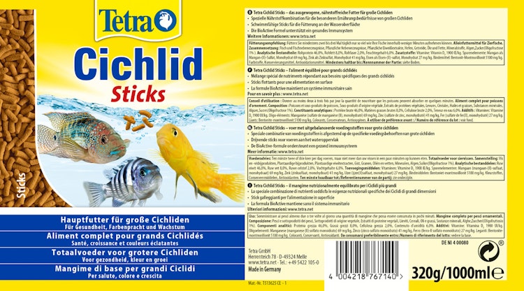 Tetra Cichlid Sticks