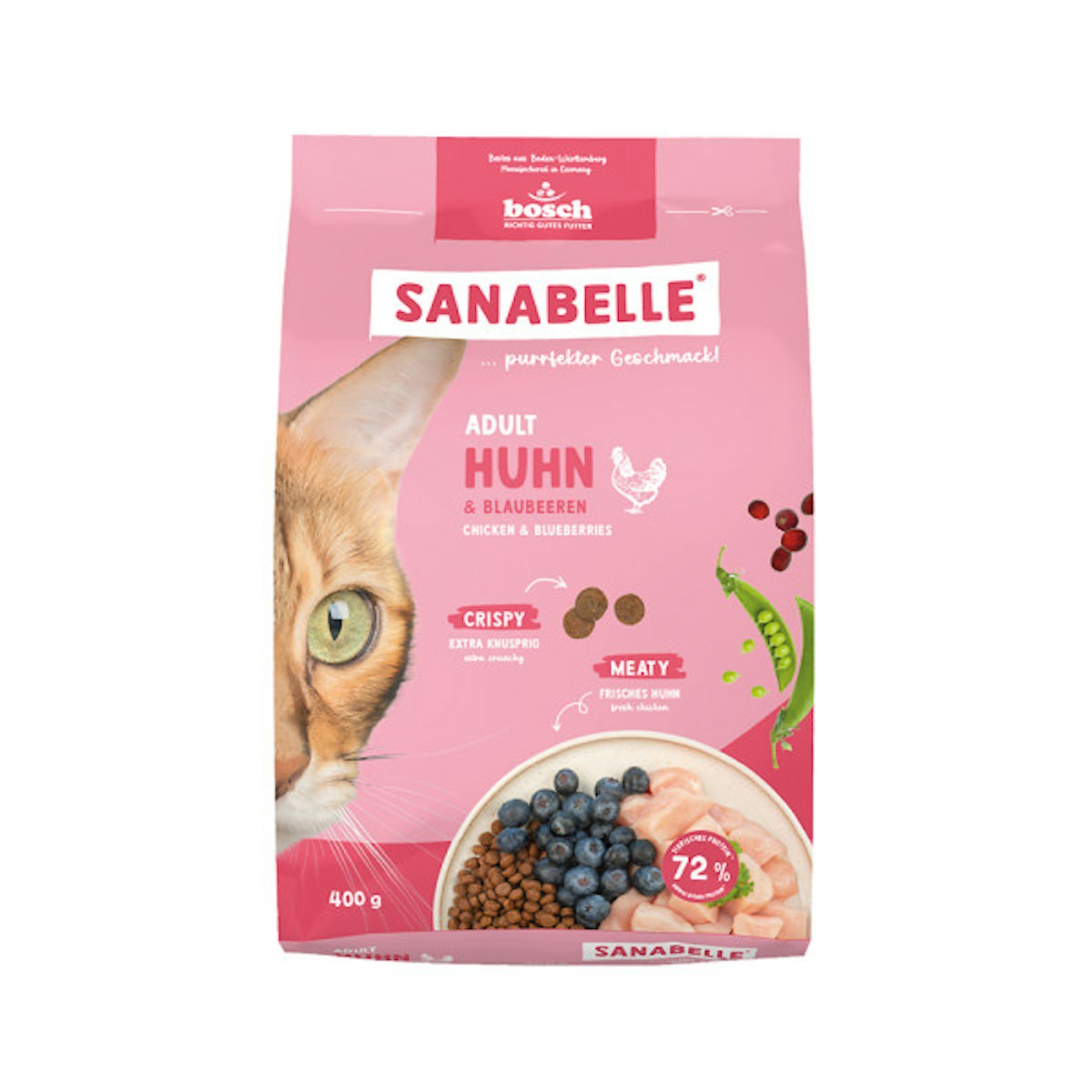 Sanabelle 6 x 400g Adult Huhn Katzentrockenfutter-Sparpaket