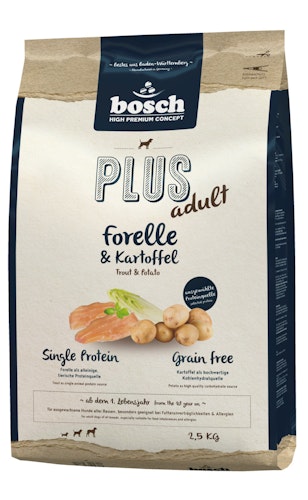 bosch Plus Adult Forelle & Kartoffel Hundetrockenfutter