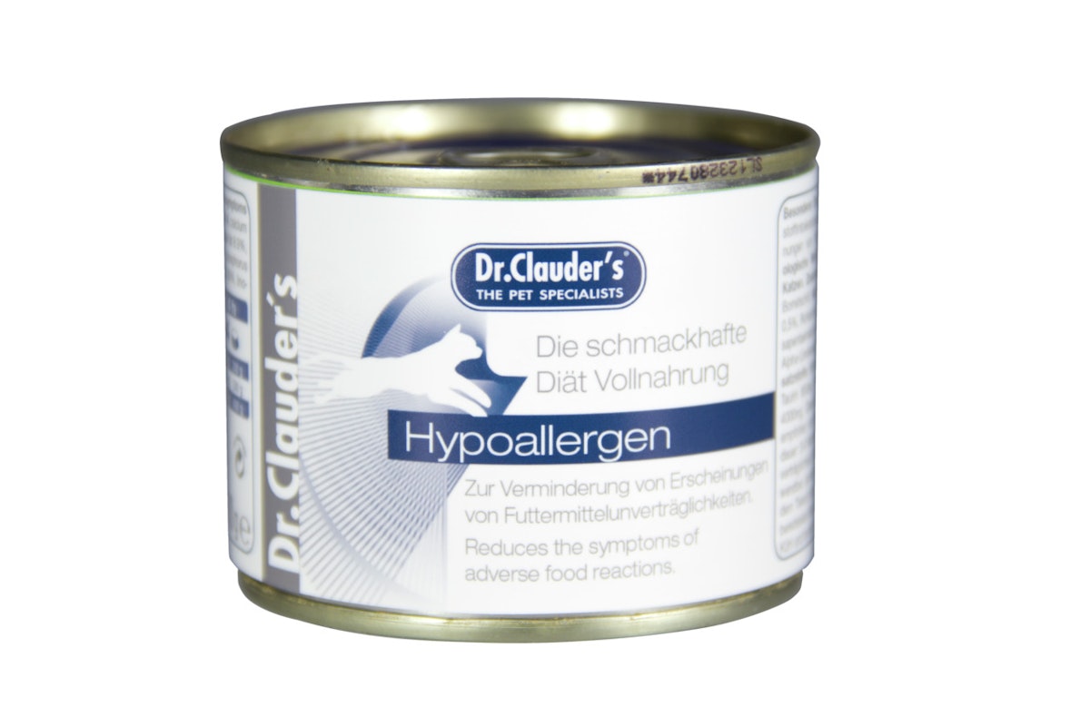 Dr. Clauder’s Hypoallergen Diätnahrung Dose Katzennassfutter Sparpaket 12 x 200 Gramm