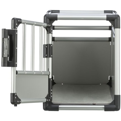 TRIXIE Transportbox Aluminium silber/hellgrau Transportbox