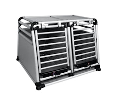 NOBBY Aluminium Autotransportbox doppelt "ROUND CORNER" 83,5 x 96,5 x 68,6 cm