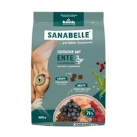 Sanabelle 1 x 400g Outdoor mit Ente Katzentrockenfutter