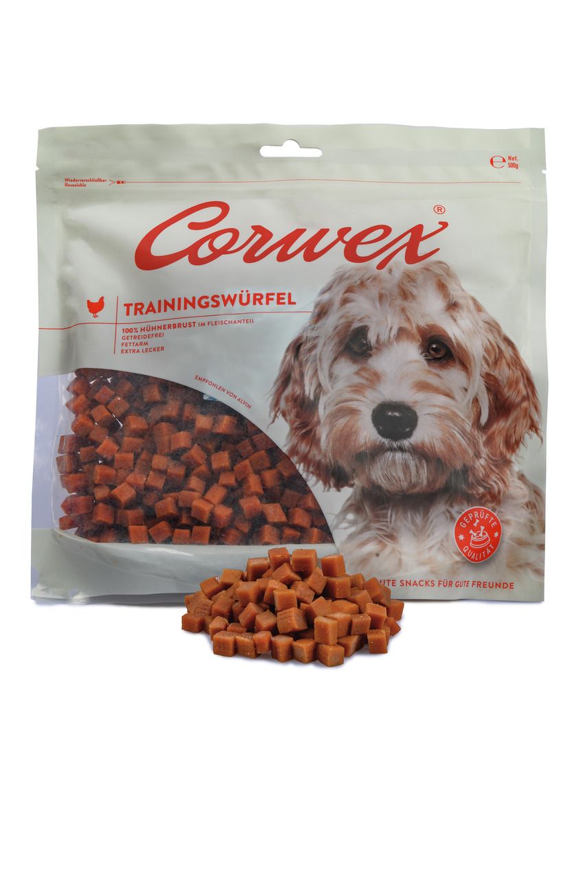Corwex Trainingswürfel Huhn 500g Hundesnack
