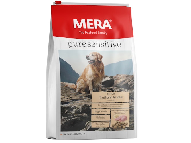 Mera Dog PURE Sensitive Senior Truthahn/Reis Hundetrockenfutter