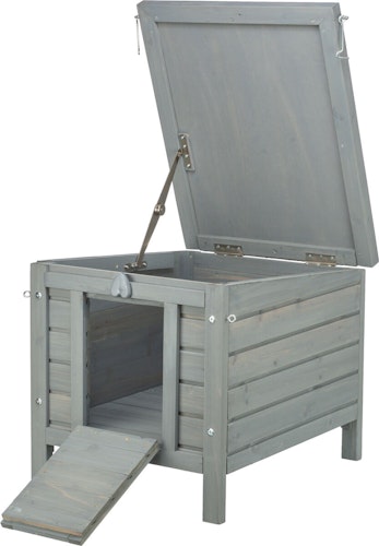 Kleintierhaus, 42 × 43 × 51 cm, grau