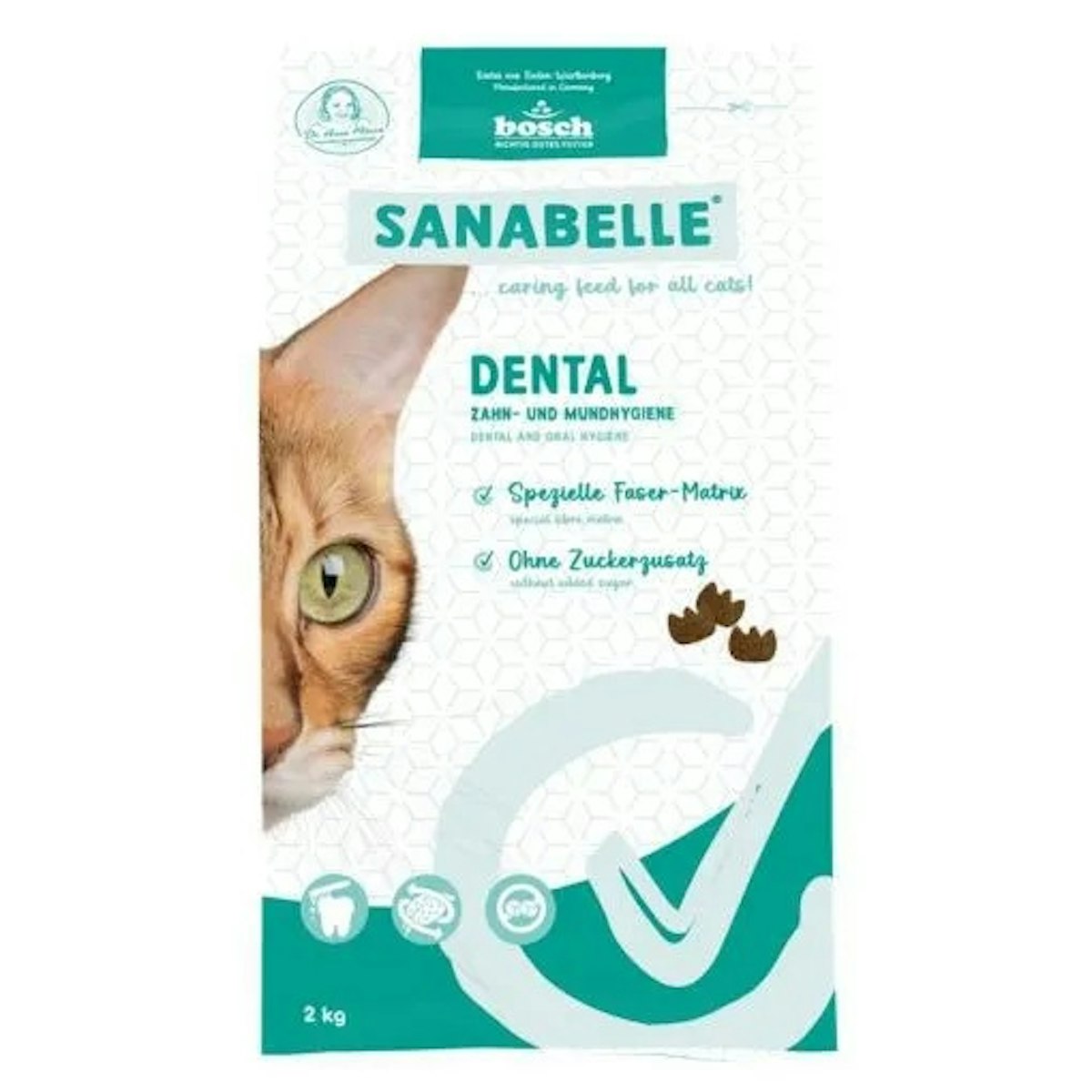 Sanabelle 4 x 2kg Dental Katzentrockenfutter-Sparpaket