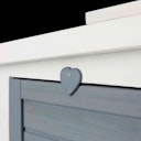 Vorschaubild TRIXIE natura Kleintierhaus mit 2 Eingängen 70x45x43cm grau/weiß