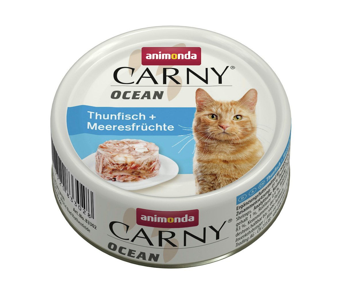animonda Carny Ocean 80g Dose Katzennassfutter Sparpaket 24 x 80 Gramm Thunfisch + Meeresfrüchte
